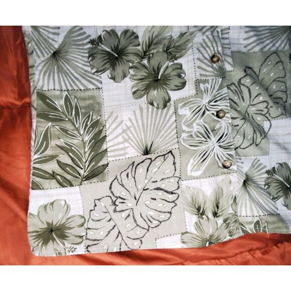 Vintage Tapestry Shirt Mens LARGE USA Hawaiian Tiki Aloha Batik‎ Camp Plus - Picture 7 of 11